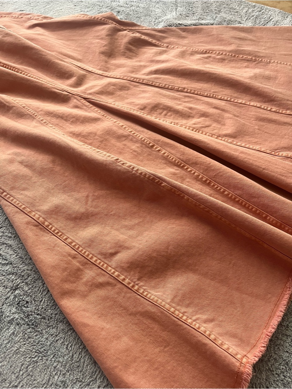 Pilcro Strapless size medium dress coral color Anthropologie - Picture 11 of 12